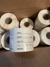 CASE 24 ROLLS NCCO FOOD ROTATION LABELS DSL23 2&rdquo;x3&rdquo; DISSOLVABLE SHELF LIFE
