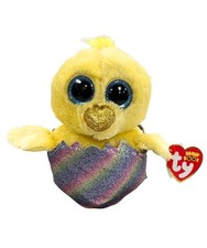 Ty Beanie Boos - Megg the Chick, Glitter Eyes, MWMT