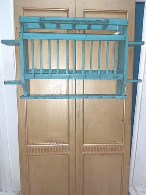VINTAGE KÜCHENREGAL AUS HOLZ AUS INDIEN - BITTE BESCHREIBUNG LESEN