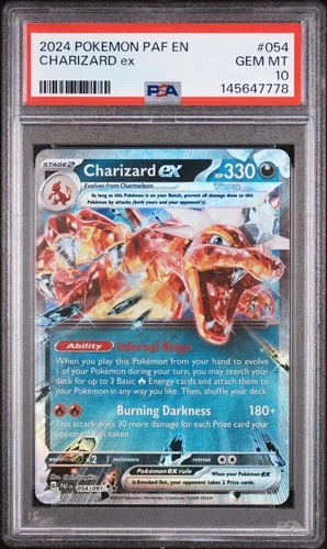 2024 POKEMON PAF EN-PALDEAN FATES #054 CHARIZARD EX PSA 10