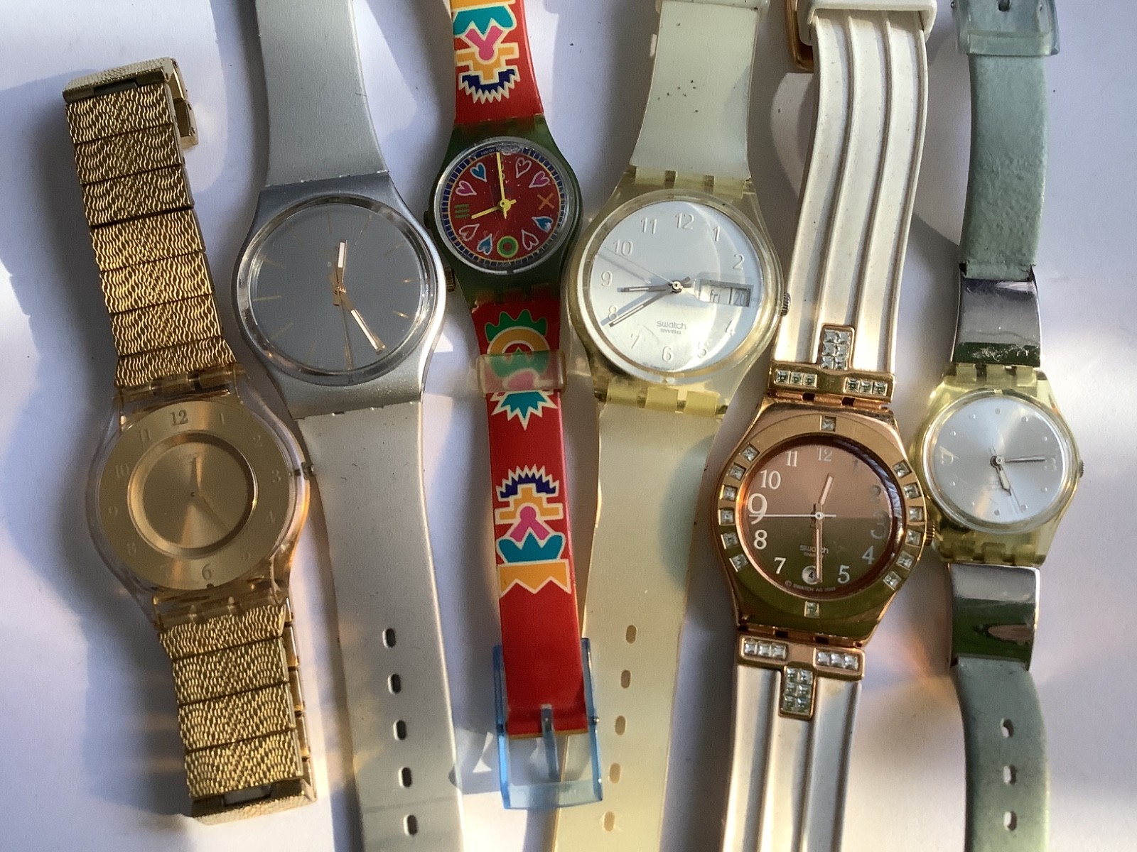 Retro SWATCH Watches of Lot Vintage 6 Untested - vintagewatches.pk
