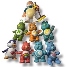Vintage 80's A.G.C. Kenner Care Bears Lot of 8 Figures AGC