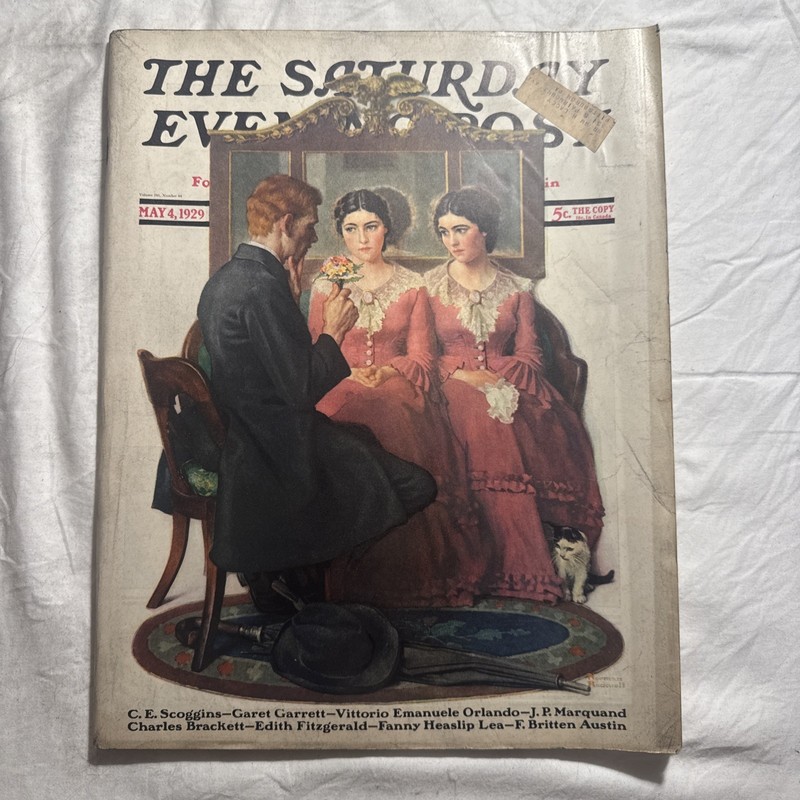 MAY 4, 1929 SATURDAY EVENING POST FULL MAGAZINE NORMAN ROCKWELL