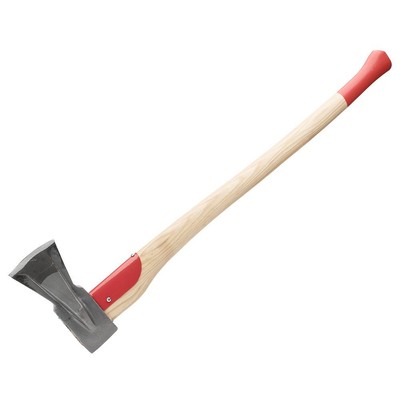 Professional Splitting Maul | 31'' Red Steel Hickory Handle | Prevents Jams in...