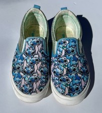 Girls slip on Sneakers Sz 6 DISNEY Lilo and STITCH Glitter Sparkle Ground Up