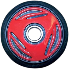 PARTS UNLIMITED Idler Wheel With Bearing 6205-2RS - Red - Group 10 - 165 Mm