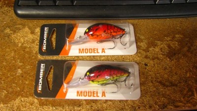 Bomber ''model A'', nip, 3/8 oz,  2 1/8''  2 ct, 2 colors,  free shipping