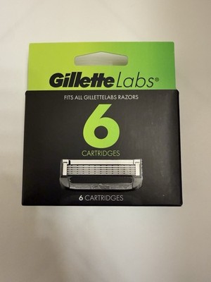 NEW Gillette Labs Razor Blades Refill Cartridges - 6 Piece -SEALED