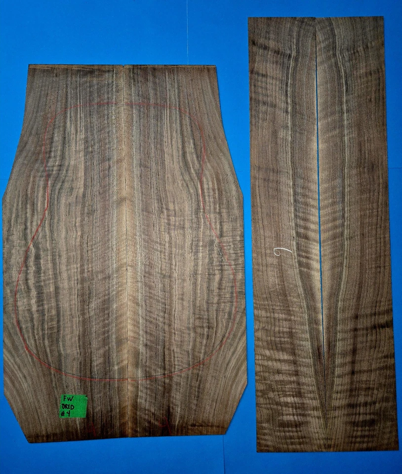 figured Walnut back and sides set WA002 - Image 2 of 4