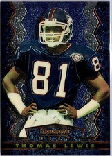 1994 Stadium Club #7b Thomas Lewis Bowman's Best Blue background rookie card. rookie card picture