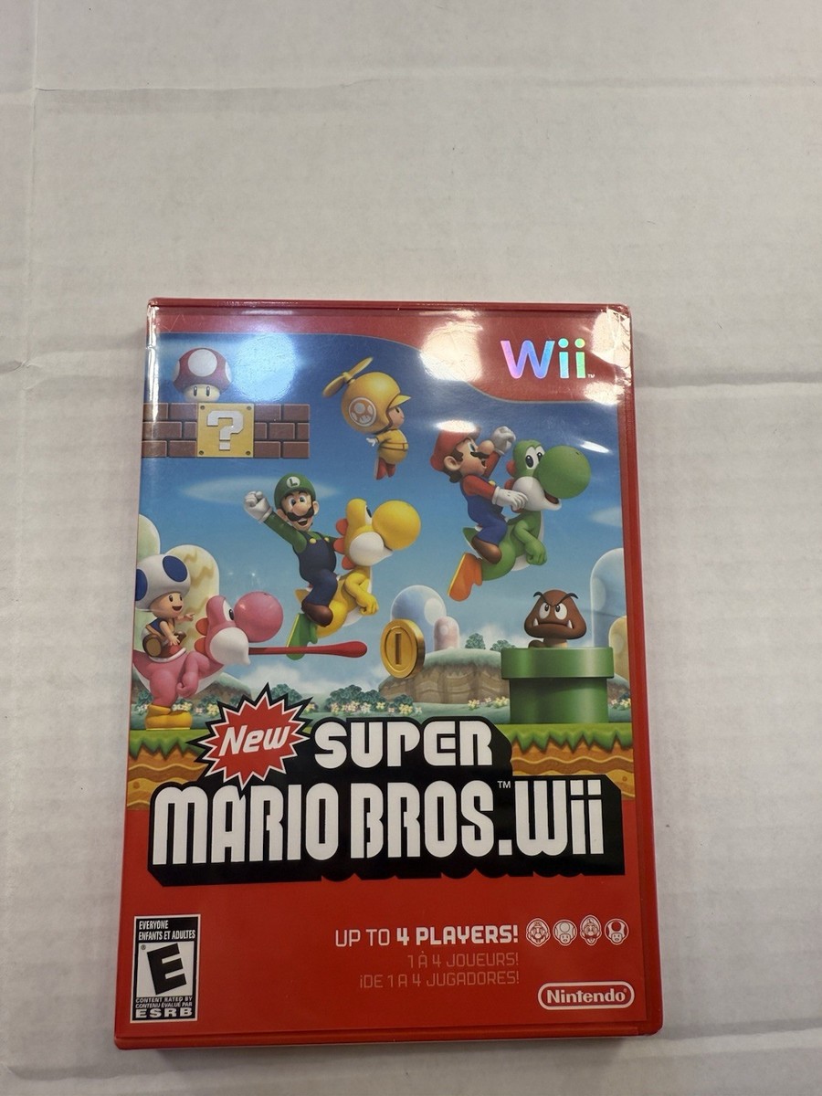 New Super Mario Bros. Wii (Nintendo Wii, 2009) CIB Complete