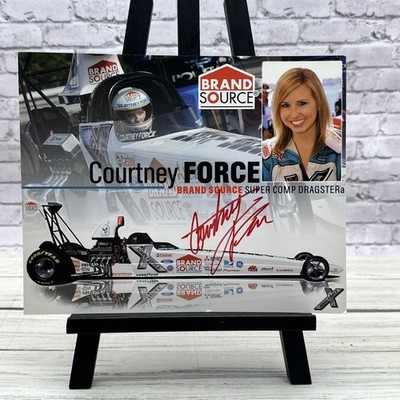 SIGNED 2007 Courtney Force Brand Source Super Comp NHRA Hero Card
