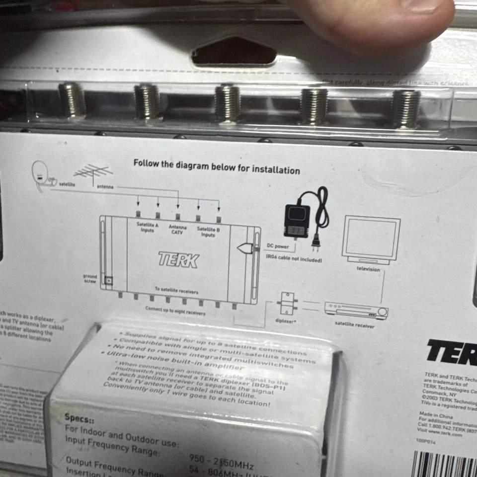 Terk BMS-58 Satelliten Multischalter Indoor Outdoor - Bild 3 von 3