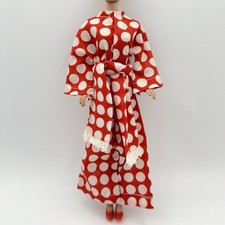 Vintage Handmade Barbie Jumpsuit Bell Bottom Outfit Maddie MOD Era Clone Heels