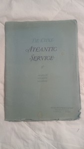 Vintage, Historical mairitime brochure for White Star Line