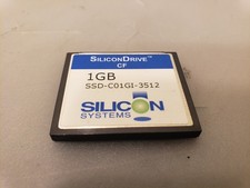 Silicon Drive SSD-C01GI-3512 Industrial Memory Card 1GB Pata CF Compact Flash