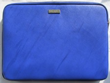 KATE SPADE BLUE PADDED LAPTOP TABLET SLEEVE CASE 13.5  x 10  