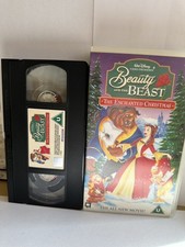 Beauty and the Beast The Enchanted Christmas VHS Video Tape Walt Disney