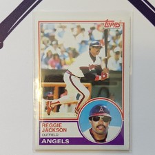 Topps 1983 Base Set #500 Reggie Jackson Los Angeles Angels MLB Baseball