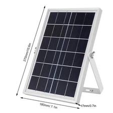 Solar Power Bank for Security Camera, 6V 1A IP66 Waterproof Panel Charger 