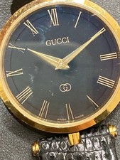 Gucci Sherry Line Quartz Watch Black Dial Vintage Style Dress Wristwatch