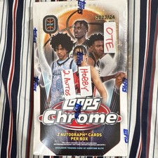 Topps 2023/24 Chrome OTE Hobby Box Basketball 2 Autograph Cards Overtime Elite
