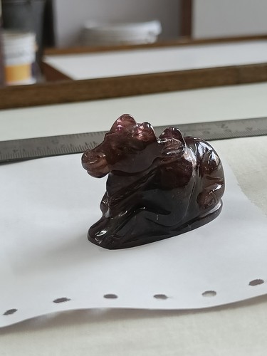 Tormalina Bellissima Animale Intaglio Mucca Bicolore 1 Pz 401 Cts Pietra Preziosa Naturale - Foto 8 di 13