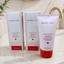 Mary Kay Pink Clay Mask LOT OF 2 Full Size Wash off Mask ANTIOXIDANT PROPERTIES