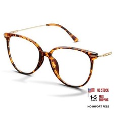 Round Blue Light Blocking Glasses - 1-tea Leopard/Transparent Lens Clear