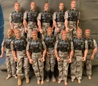 GI Joe 12" Hasbro 12 Action Figures Military/Flak Vest Lot, Vintage 1996 & later
