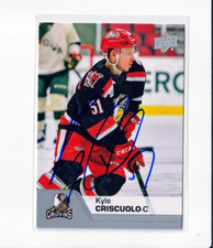 KYLE CRISCUOLO autographed '20/21 Upper Deck AHL card GRAND RAPIDS GRIFFINS