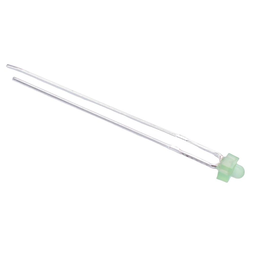 10 x Green 1.8mm LED Diffused 2200mcd 60° - Bild 1 von 1