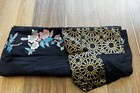 Black Cashmere Pashmina Flower Embroidered Bordered Shawl — photo 7