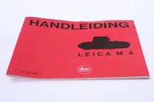   LEICA M M4 CAMERA ORIGINAL INSTRUCTIONS MANUAL DUTCH 131-2