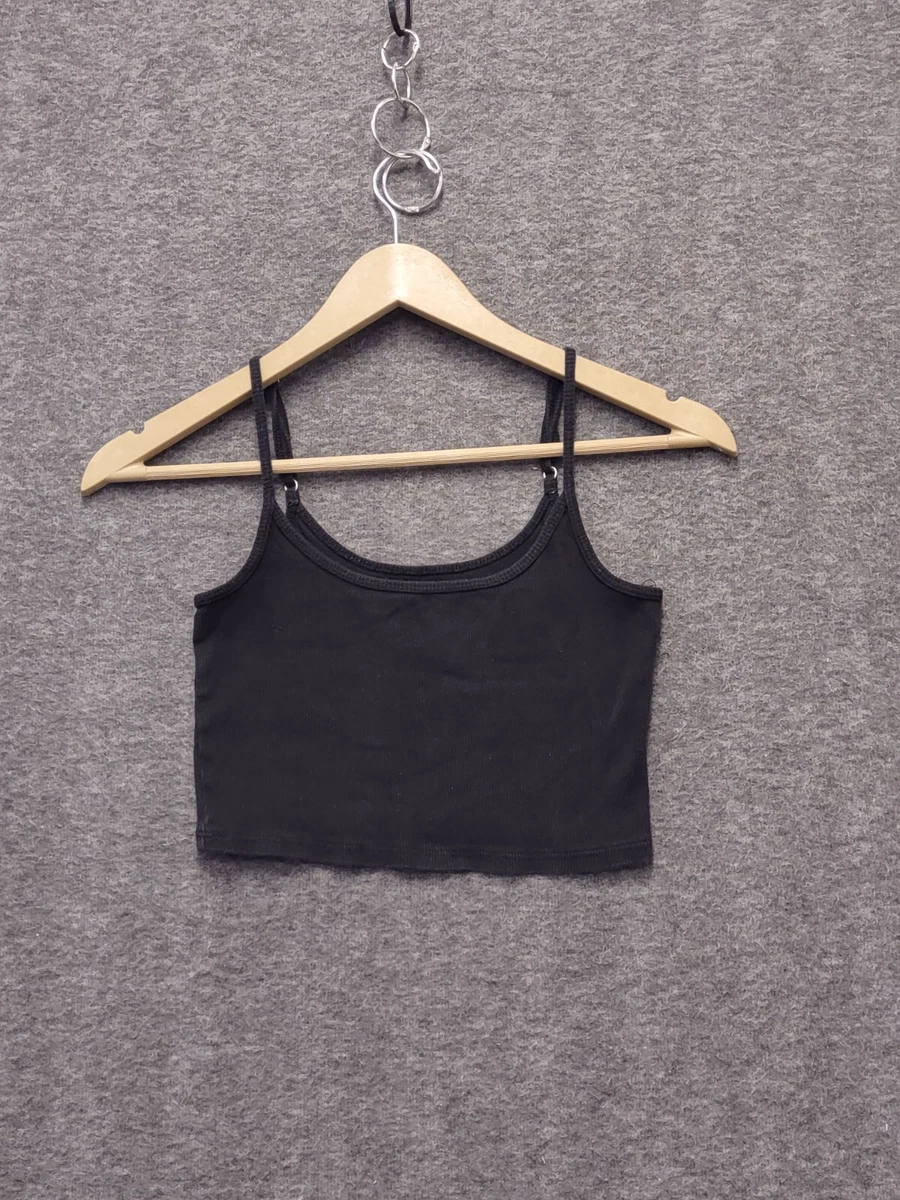 Hollister black top crop top