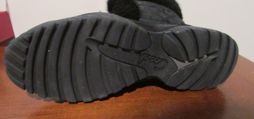 COACH Jennie Black Rabbit Fur Lined Signature Boots-9 New - Picture 4 of 5