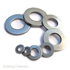GALVANISED THICK FLAT HEAVY ALL WEATHER WASHERS METRIC DIN125A