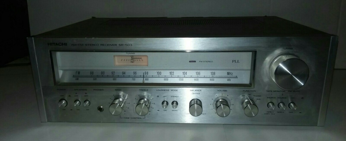 HITACHI SR-503 VINTAGE AM/FM STEREO RECEIVER | eBay