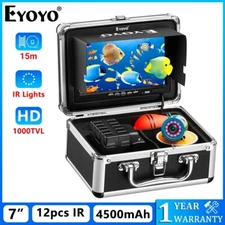 Eyoyo Underwater Fishing Camera 7in Color Monitor Waterproof 1000TVL Fish Camera