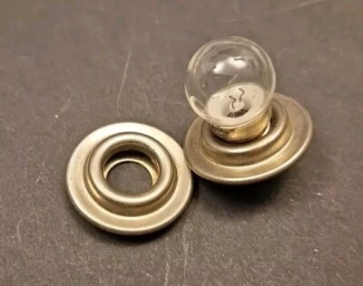 1 Stück Fassung f. Glühbirne G10, Metall, Frontscheinwerfer NOS Vintage Fahrrad 