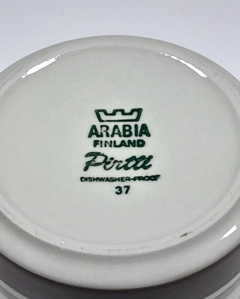 Vintage Arabia Pirtti Sugar Bowl With Lid No. 37 Brown Finland eBay