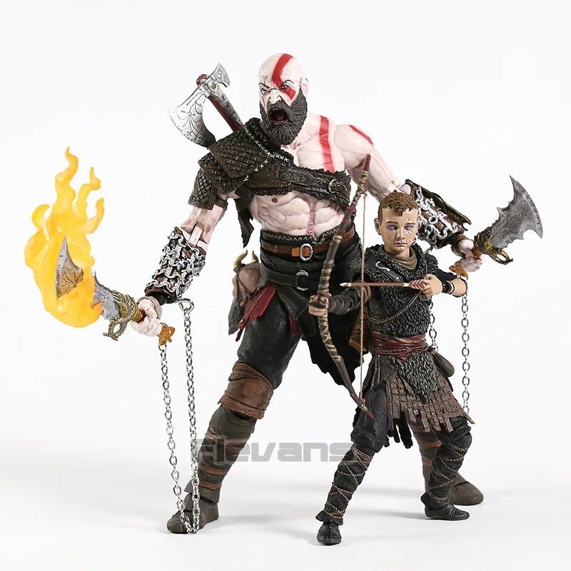 Neca God of War Kratos Atreus Ultimate Action Figure 2 Pack Collection Official