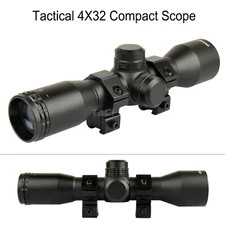 TACFUN 4X32 Compact Scope with 1" Dovetail Scope Rings