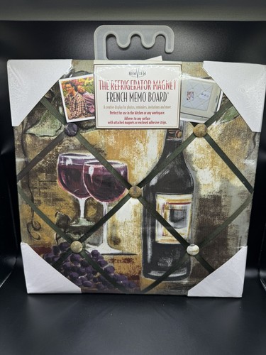 NEW VIEW The Refrigerator Magnet French Memo Board Wine Tasting Vintage Style - Picture 7 of 8