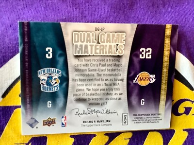 スポーツ選手 NBA JERSEY CARD CHRIS PAUL MAGIC JOHNSON s-l400.jpg
