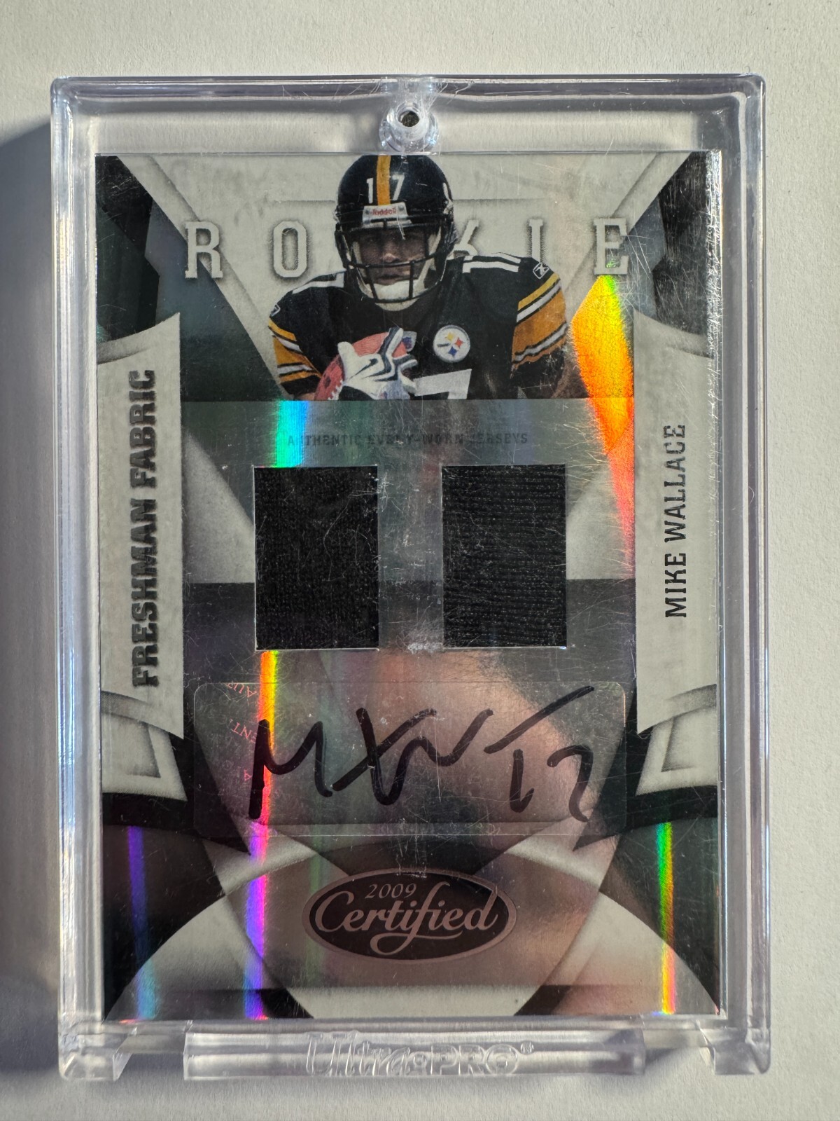 Mike Wallace Donruss Certified #245 Jersey Autograph