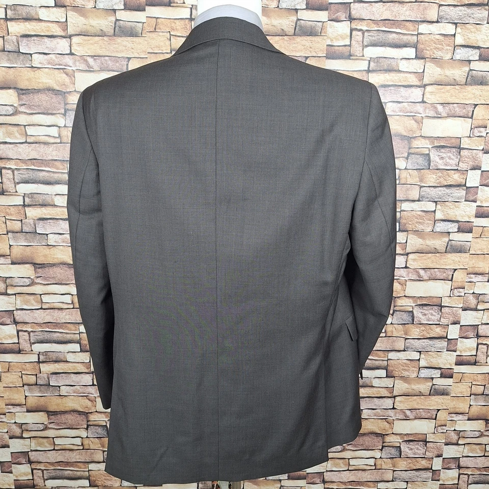 Chaqueta Saville Row Abrigo Deportivo Dorado Para Hombre 44 R Lana Carbón Canadá Foto 4 de 4