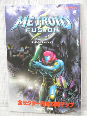 METROID FUSION Nintendo Official Guide w/Map GameBoy Advance Book 2003 SG35