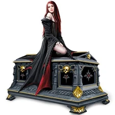The Bradford Exchange Anne Stokes Love Without End Gothic Vampire Music Box