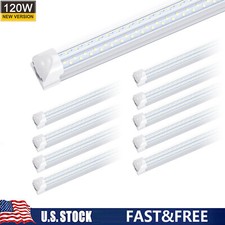 8FT Led Tube Light Bulbs Integrate 8' 8 Foot 120W Led Shop Light Garage Fixture